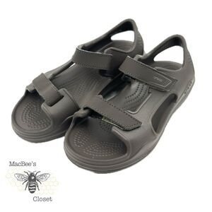 CROCS Kids Swiftwater Expedition Sandal Brown Size J2